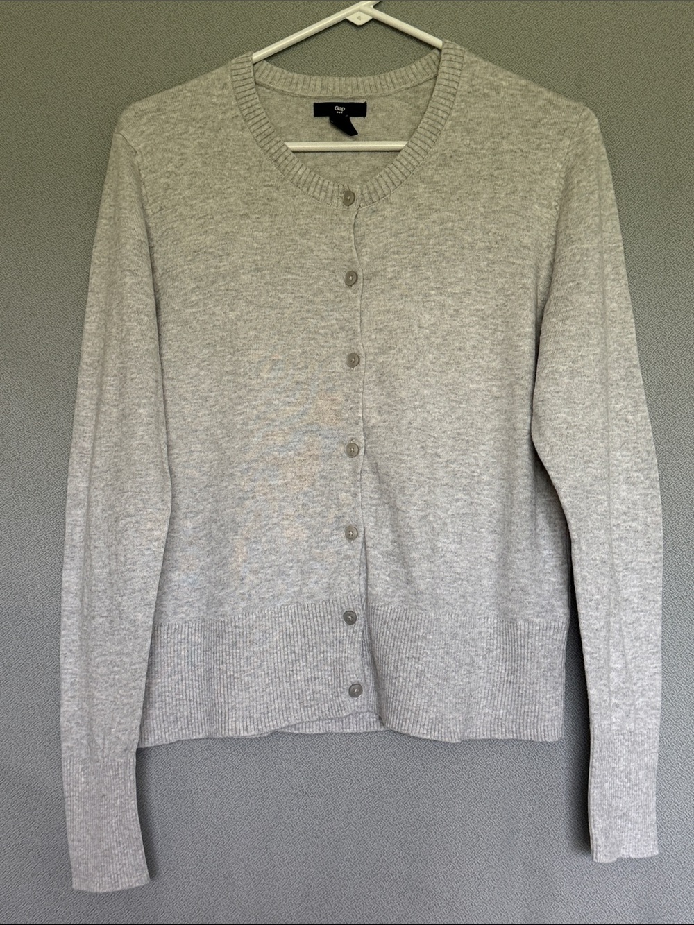 Gap Light Gray Button-Up Cardigan